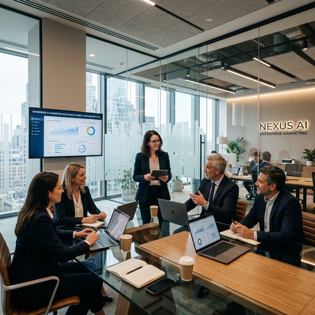 Đội ngũ Markee Agency đang họp chiến lược cùng doanh nghiệp