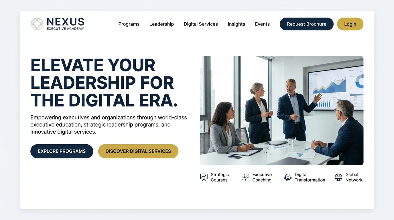 SERVICES / EDUCATION Website Design